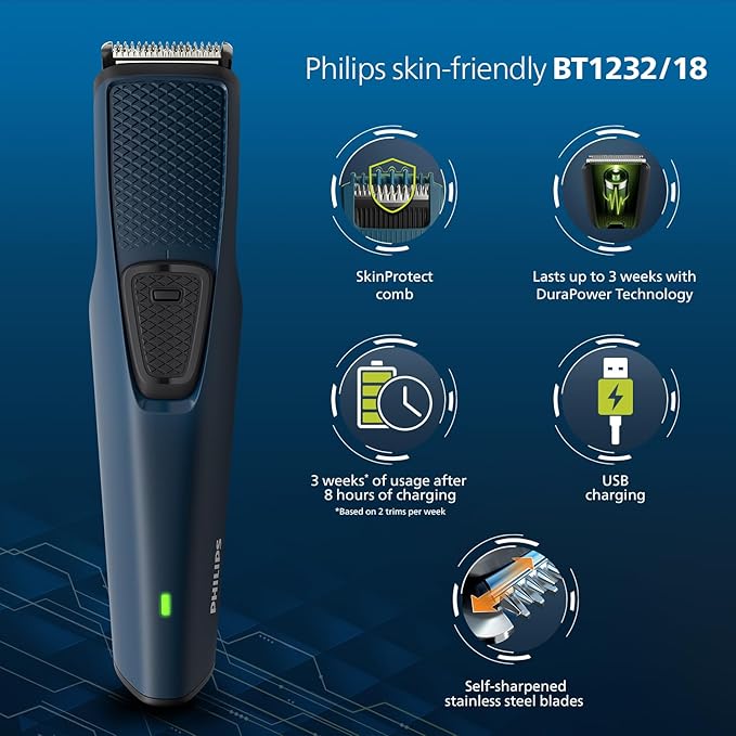 Philips Beard Trimmer – Philips Beard Trimmer BT3047/27 – Clean Blades/Heads